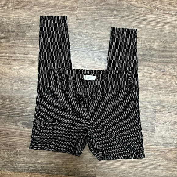 just be Pants - Just Be black and white polka dot capris/ medium